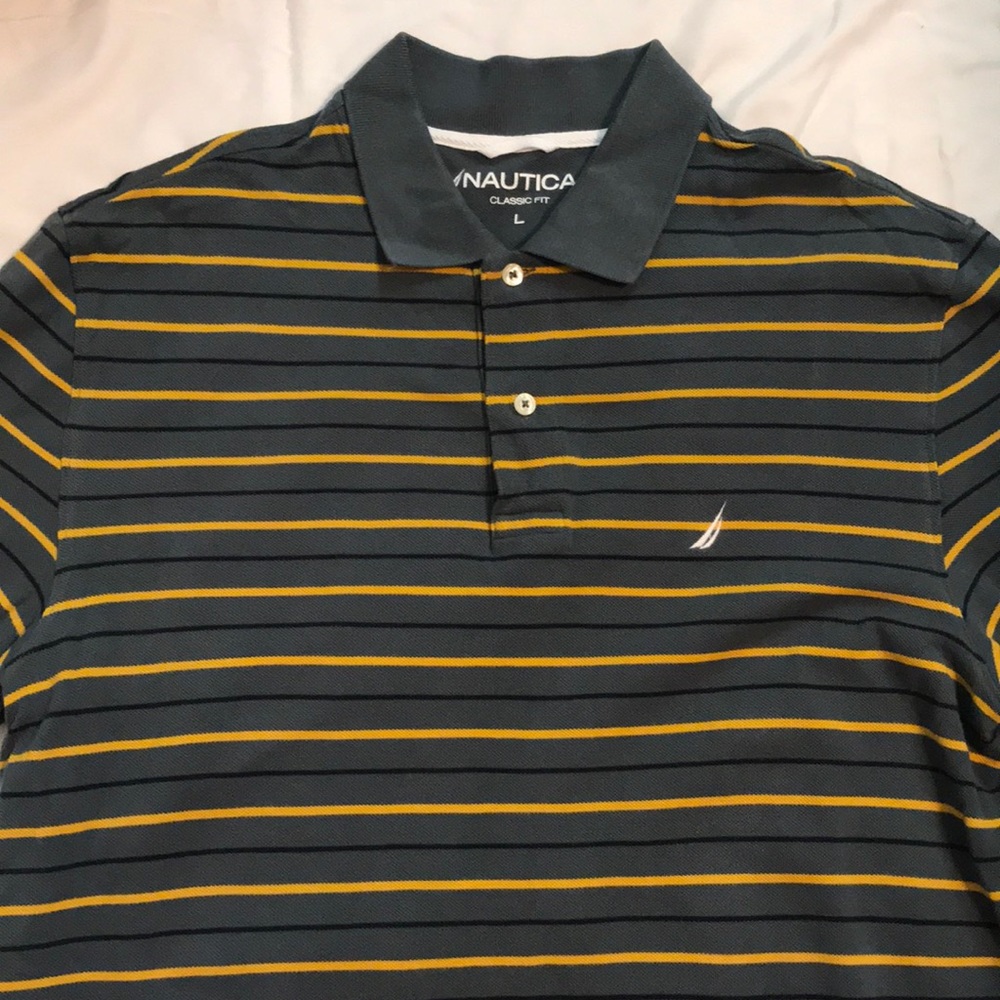 Striped Nautica polo